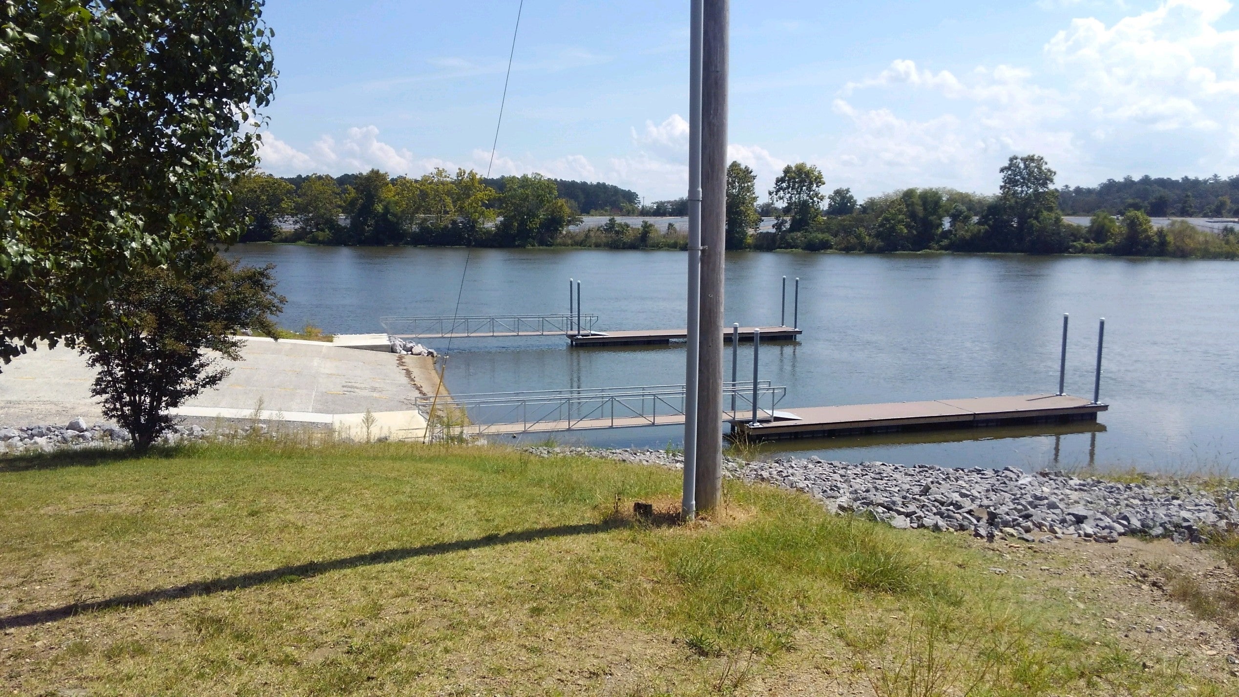 The new Leesburg Boat Landing is large enough to accommodate most local and regional fishing tournaments.