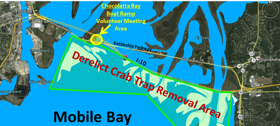 Volunteers Needed for Derelict Crab Trap Cleanup in Mobile Bay, May 3-4